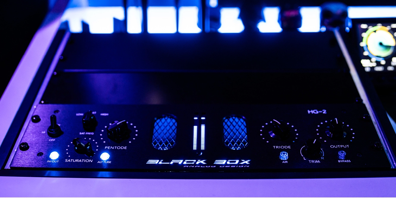 Black Box HG-2 tube saturator voor analoge kleur en harmonics in de mix