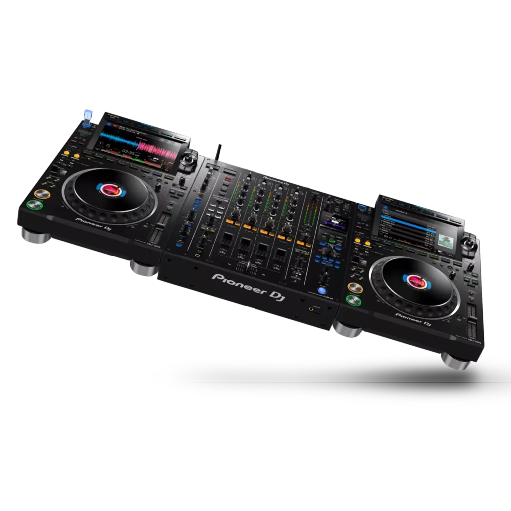 Pioneer CDJ-3000 en DJM-A9 set gebruikt tijdens DJ lessen bij The BPM Lab